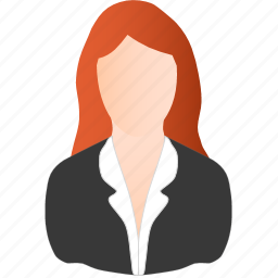 Business Red Woman Icon
