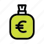 bag, bank, business, currency, euro, finace, money 