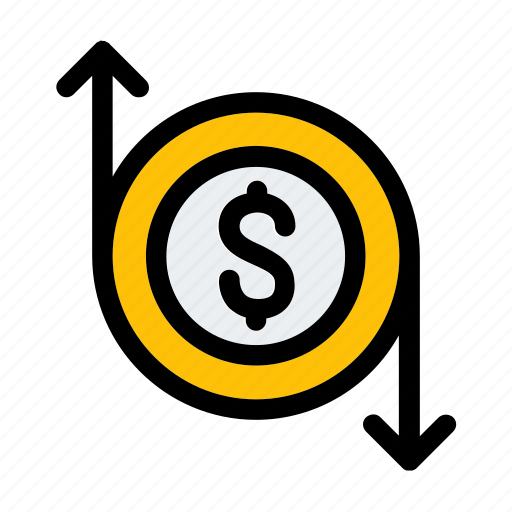 Business, coin, currency, dollar, finance, flow, money icon - Download on Iconfinder