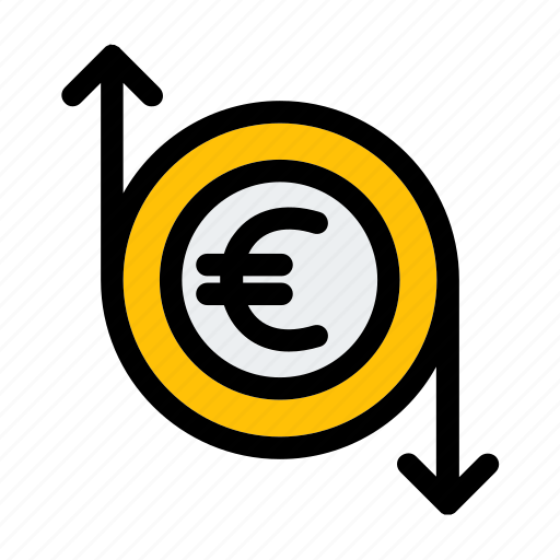 Business, coin, currency, euro, finance, flow, money icon - Download on Iconfinder