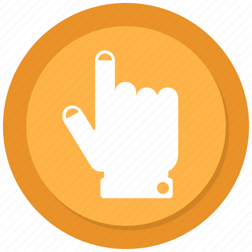 Finger, hand, point, push icon - Download on Iconfinder