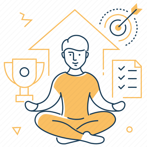 Development, growth, meditating, self actualization icon - Download on Iconfinder