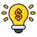 idea, light, bulb, electricity, lightbulb