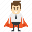 fast employee, profitable worker, super manager, superman, workplace asset