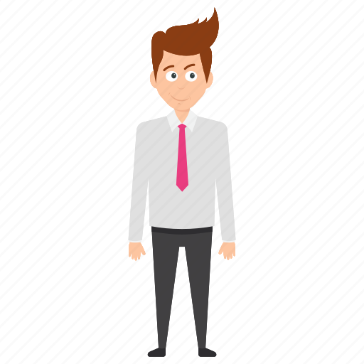 Business character, businessman smiling, joyful happy businessman, successful business person, winner emotions icon - Download on Iconfinder