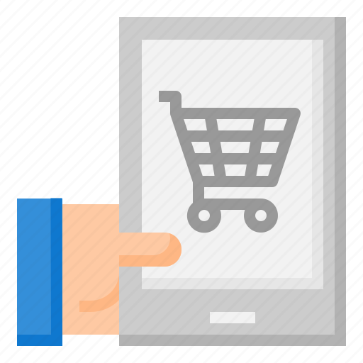 Cart, electronics, mobile, online, shop, shopping, smartphone icon - Download on Iconfinder