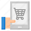 cart, electronics, mobile, online, shop, shopping, smartphone 