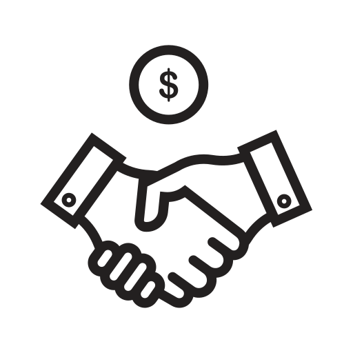Agreement, bussiness, hands, media, meeting, money, sale icon - Free download