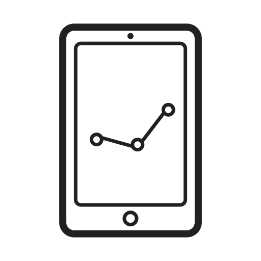 Analytics, bussiness, cellphone, device, finance, sales, stock icon - Free download