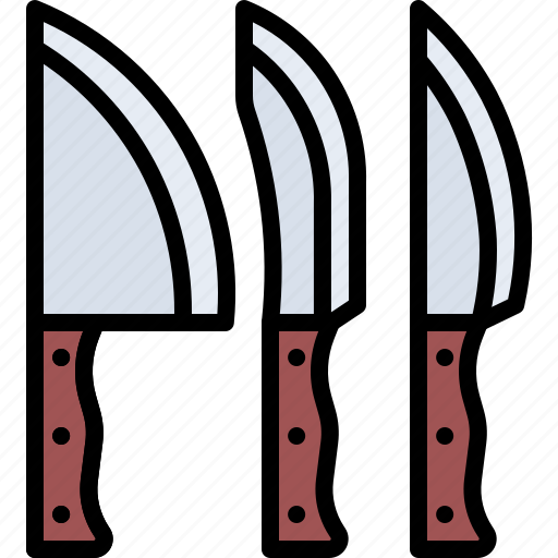 Knifes, set, meat, butcher, food, shop icon - Download on Iconfinder