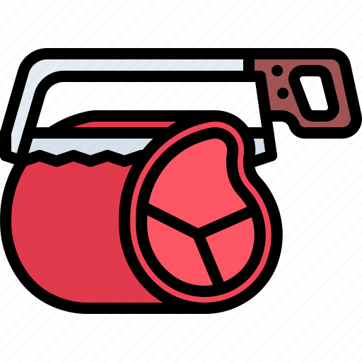 Saw, meat, butcher, food, shop icon - Download on Iconfinder
