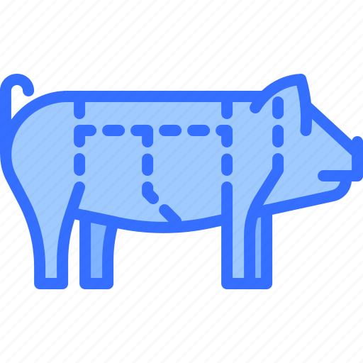 Pig, pork, meat, butcher, food, shop icon - Download on Iconfinder