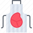 apron, meat, butcher, food, shop