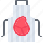 apron, meat, butcher, food, shop 