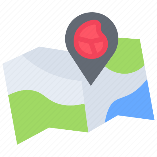 Map, pin, location, meat, butcher, food, shop icon - Download on Iconfinder