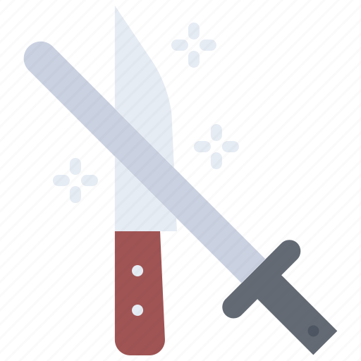 Musat, knife, sharpener, meat, butcher, food, shop icon - Download on Iconfinder