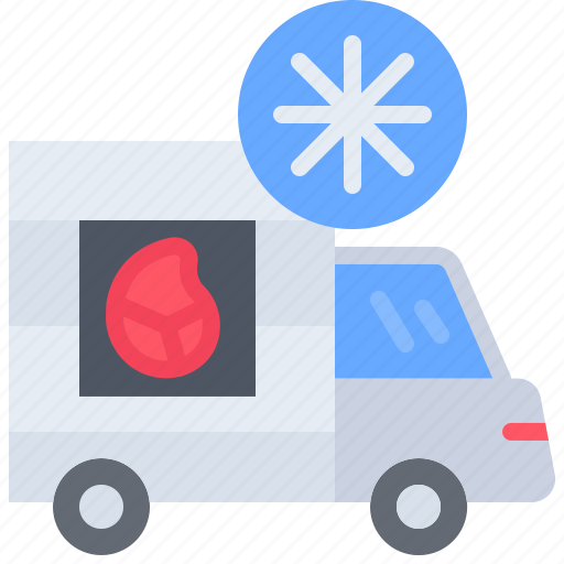 Refrigerator, car, track, meat, butcher, food, shop icon - Download on Iconfinder
