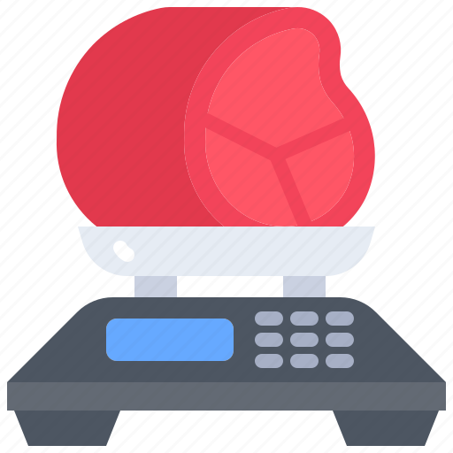Scales, meat, butcher, food, shop icon - Download on Iconfinder