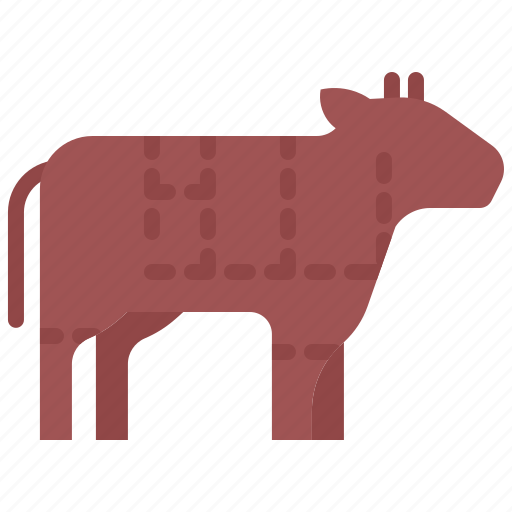 Cow, beef, meat, butcher, food, shop icon - Download on Iconfinder