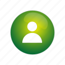 account, avatar, button, green, interface, profile, user