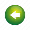 arrow, back, button, direction, green, left, navigation