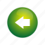 arrow, back, button, direction, green, left, navigation 