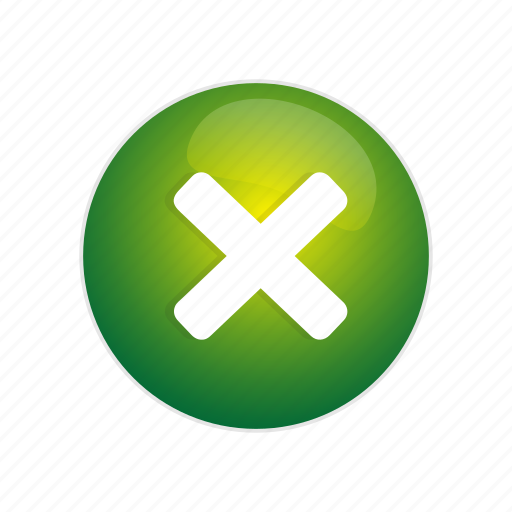 Button, cancel, close, delete, exit, green, remove icon - Download on Iconfinder