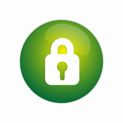 Button, green, lock, password, protection, secure, security icon - Download on Iconfinder