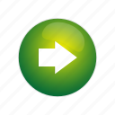 arrow, button, direction, green, navigation, next, right