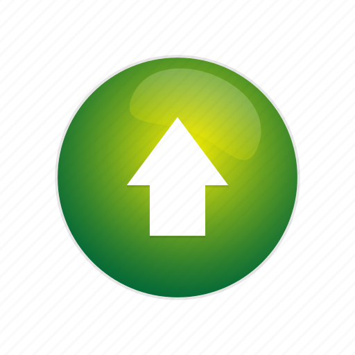 Arrow, button, direction, green, navigation, up, upload icon - Download on Iconfinder