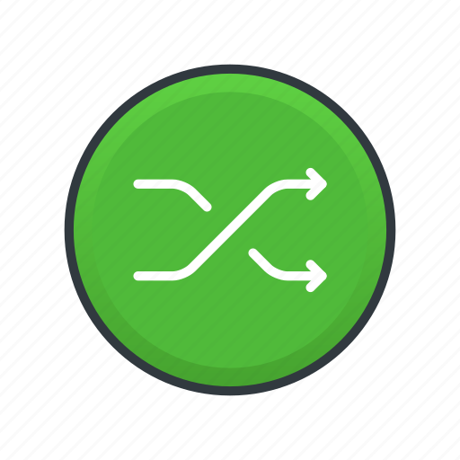 Shuffle, music, playlist, lateral movement icon - Download on Iconfinder