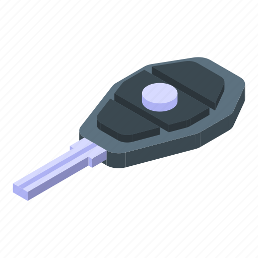 Smart, key, car, buying, isometric icon - Download on Iconfinder