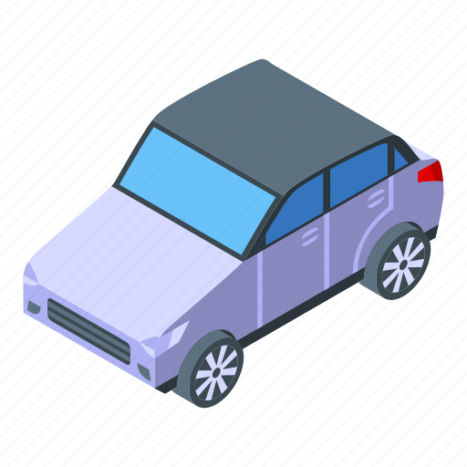 Buying, family, car, isometric icon - Download on Iconfinder