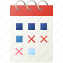 agenda, calendar, date, day, event, note, schedule