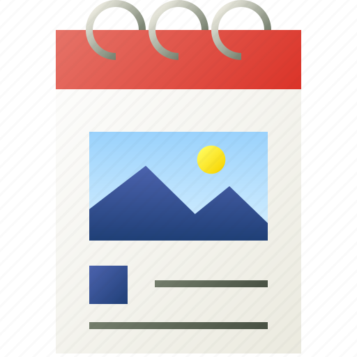 Agenda, calendar, date, event, image, note, schedule icon - Download on Iconfinder