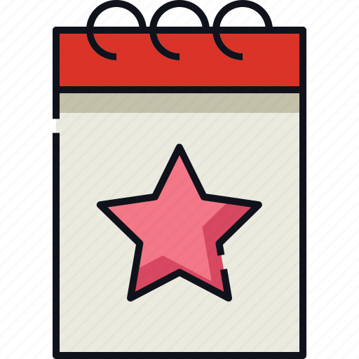 Agenda, calendar, date, event, favorite, note, schedule icon - Download on Iconfinder