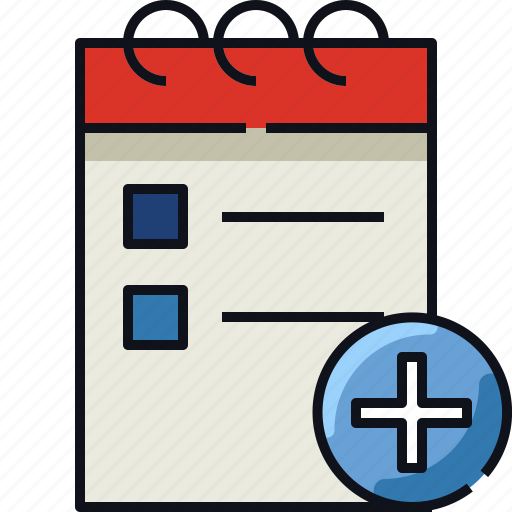 Add event, agenda, calendar, date, event, note, schedule icon - Download on Iconfinder