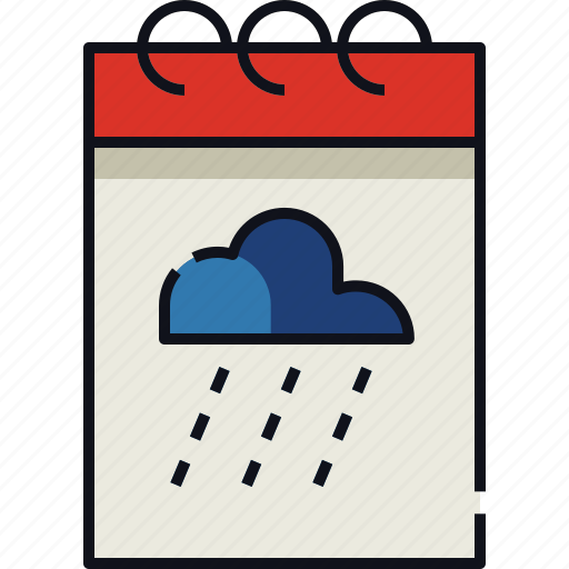 Agenda, calendar, date, forecast, note, schedule, weather icon - Download on Iconfinder