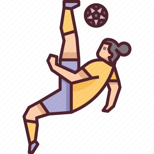 Bicycle, bicycle kick, football, kick, player, soccer, sport icon - Download on Iconfinder