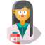avatar, female, frontliner, pharmacist, researcher 