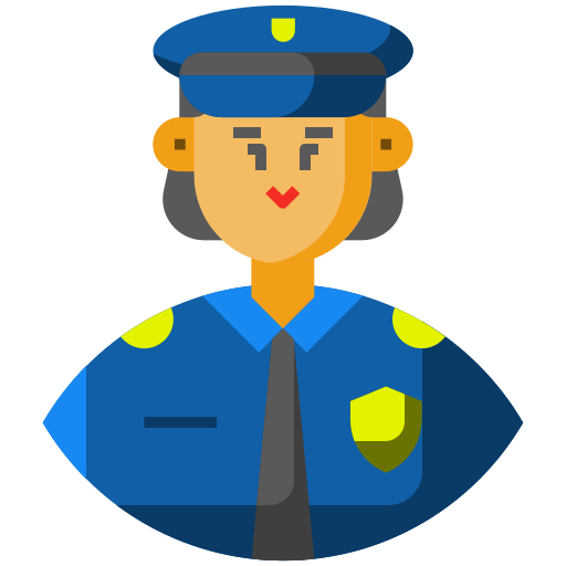Avatar, frontliner, police, policeman, woman icon - Free download