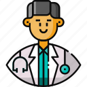 avatar, doctor, frontliner, male, medical staff