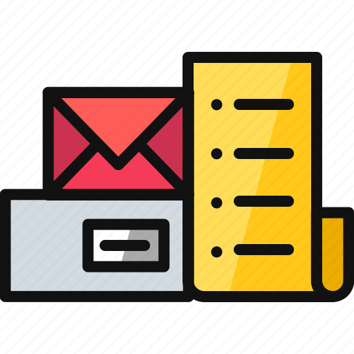 Bills, documents, envelopes, files, home office, letters, work icon - Download on Iconfinder