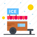 cream, frozen, ice, shop, stall