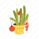 cactus, toys, flat, icon, cacti, plant, houseplant, flower, decoration