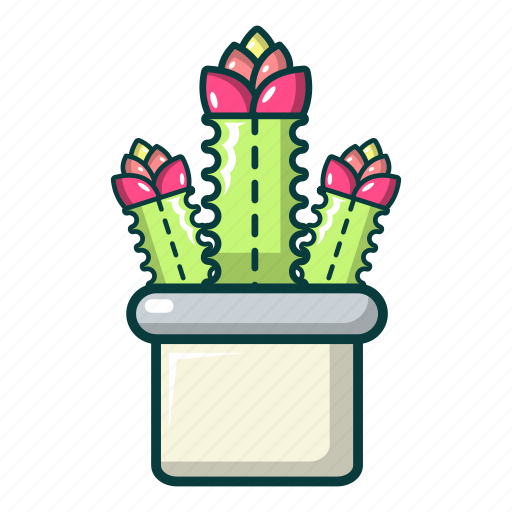 Art, cactus, cartoon, clip, flower, nature, summer icon - Download on Iconfinder
