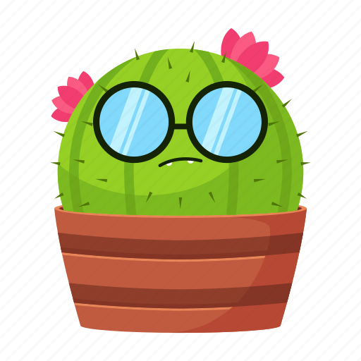 Cactus, glasses, eyeglasses, flower, plant, nature, ecology icon - Download on Iconfinder