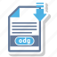 document, extension, folder, odg, paper 