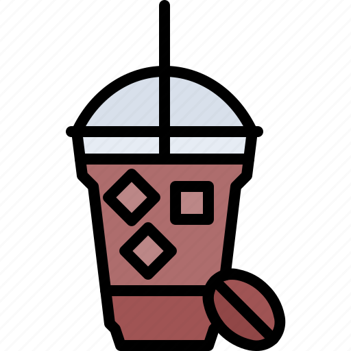 Glass, straw, ice, coffee, cafe, drink, shop icon - Download on Iconfinder