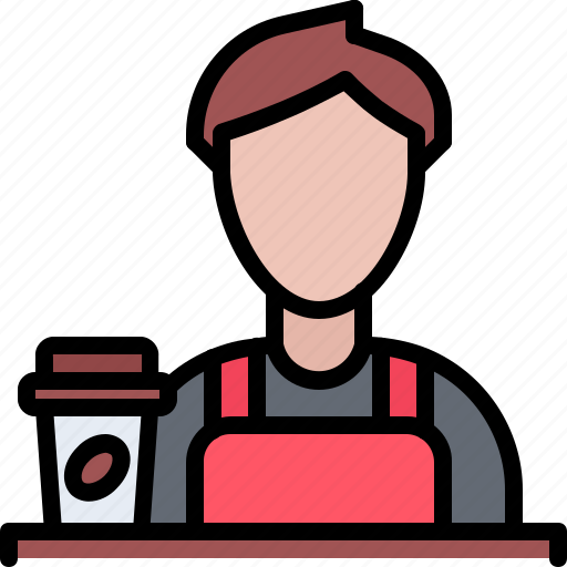 Worker, man, coffee, glass, cafe, drink, shop icon - Download on Iconfinder